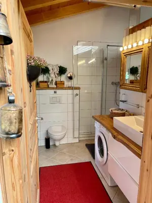 Ein Badezimmer in der Unterkunft Studioatelier am Naturschutzgebiet
