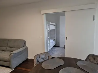 Ein Sitzbereich in der Unterkunft Apartment Amanda
