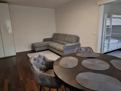 Ein Sitzbereich in der Unterkunft Apartment Amanda