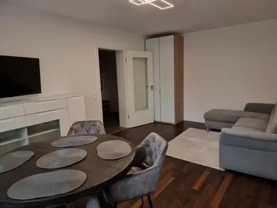 Ein Sitzbereich in der Unterkunft Apartment Amanda