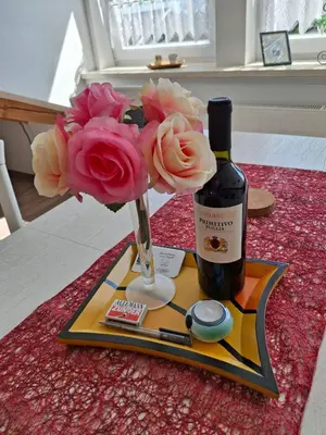 Getränke in der Unterkunft Ferienwohnung an der Singold