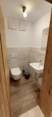 Ein Badezimmer in der Unterkunft Ferienwohnung Leni
