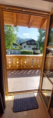 Ein allgemeiner Bergblick oder ein Berglick von der Ferienwohnung aus