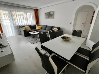 Ein Sitzbereich in der Unterkunft Best Apartment Augsburg
