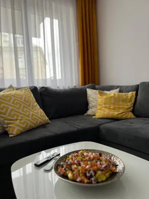 Ein Sitzbereich in der Unterkunft Best Apartment Augsburg