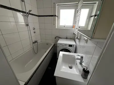 Ein Badezimmer in der Unterkunft Best Apartment Augsburg