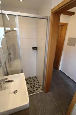 Ein Badezimmer in der Unterkunft Bergleuchten