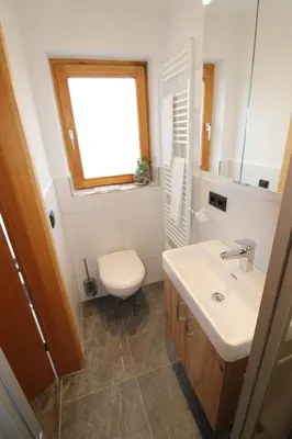 Ein Badezimmer in der Unterkunft Bergleuchten