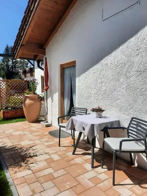Ein Patio oder anderer Außenbereich in der Unterkunft Bergleuchten