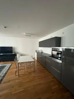 Küche/Küchenzeile in der Unterkunft Al Nafurah Apartments
