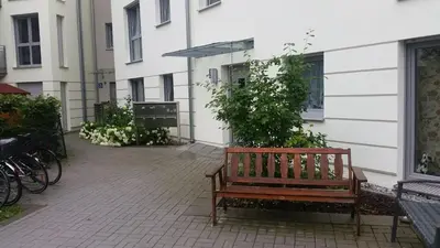 Grundriss der Unterkunft Bright by Trade Fair ICM 15 min direct to City Center 2-BedRoom full 2-BathRoom, free Parking, Balcony, Family and Business friendly