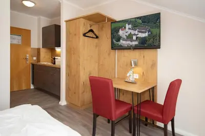 Küche/Küchenzeile in der Unterkunft Burghotel Aschau