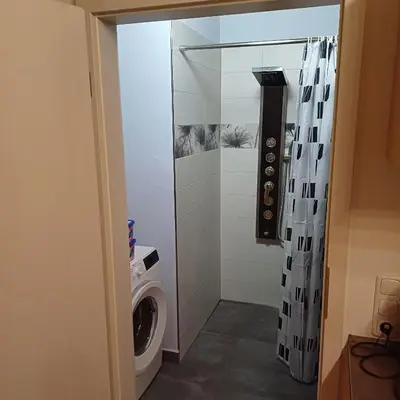 Ein Badezimmer in der Unterkunft Bei Hillers