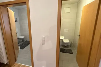 Ein Badezimmer in der Unterkunft Hopfenwohnung 2