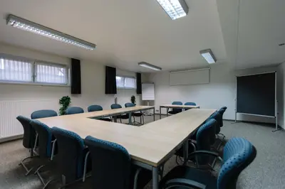 Der Geschäftsbereich oder Konferenzraum in der Unterkunft Landhotel Gasthof Drexler GbR