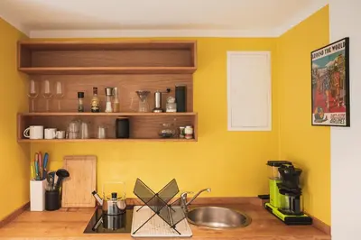 Küche/Küchenzeile in der Unterkunft Pura Apartments