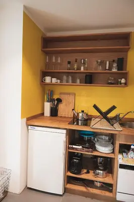 Küche/Küchenzeile in der Unterkunft Pura Apartments