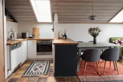 Küche/Küchenzeile in der Unterkunft Pura Apartments