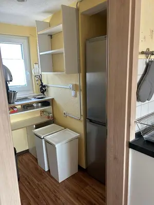 Küche/Küchenzeile in der Unterkunft Ferienwohnung Uschi 1