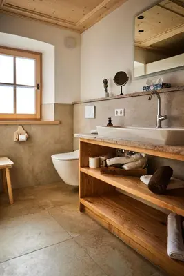 Ein Badezimmer in der Unterkunft Ferienwohnungen Bergbleamal