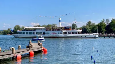 Blick auf einen Fluss in der Nähe der Ferienwohnung