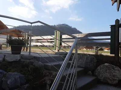 Ein allgemeiner Bergblick oder ein Berglick von der Ferienwohnung aus