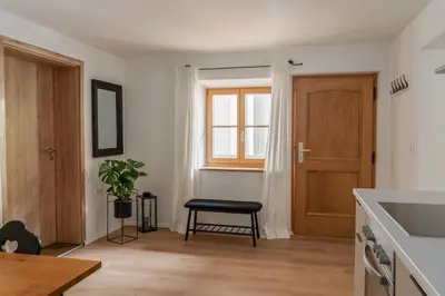Küche/Küchenzeile in der Unterkunft Ferienwohnung am Siglhof