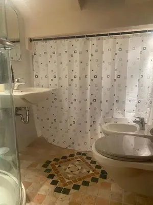 Ein Badezimmer in der Unterkunft Bezaubernde Ferienwohnung nahe des Kloster Andechs
