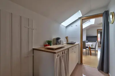 Küche/Küchenzeile in der Unterkunft Bezaubernde Ferienwohnung nahe des Kloster Andechs