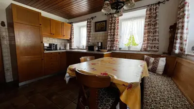 Küche/Küchenzeile in der Unterkunft Lisa's Ferienwohnung