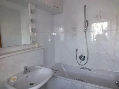 Ein Badezimmer in der Unterkunft Ferienwohnung Jersemann