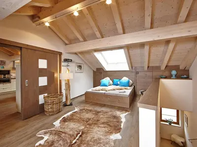 Ein Bett oder Betten in einem Zimmer der Unterkunft Apartment in Garmisch-Partenkirchen