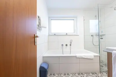 Ein Badezimmer in der Unterkunft Alpenhimmel