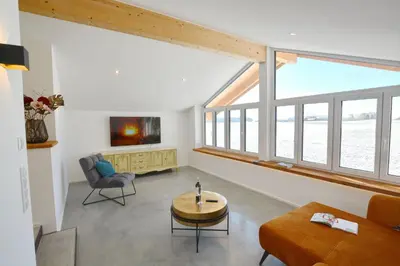 Ein Sitzbereich in der Unterkunft Meisterhof - LichtBlick