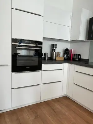 Küche/Küchenzeile in der Unterkunft Ferienhaus Baron mit eigener Sauna