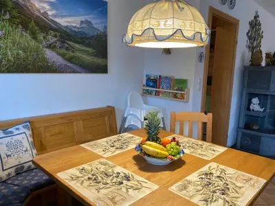 Ein Sitzbereich in der Unterkunft AlpenAppartement Traumzeit