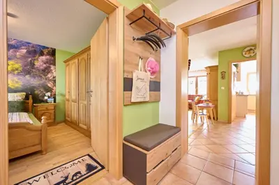 Ein Sitzbereich in der Unterkunft AlpenAppartement Traumzeit