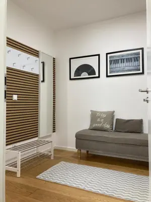 Ein Sitzbereich in der Unterkunft Casa Rumi Munich