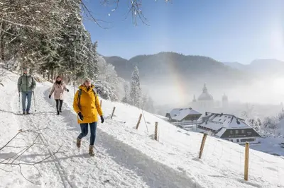 Ferienwohnung Alpini in Oberammergau im Winter