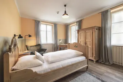 Ein Bett oder Betten in einem Zimmer der Unterkunft Tannerhof - Mein Versteck in den Bergen