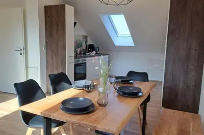 Küche/Küchenzeile in der Unterkunft Neue Ferienwohnung am Ammersee
