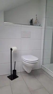 Ein Badezimmer in der Unterkunft Neue Ferienwohnung am Ammersee