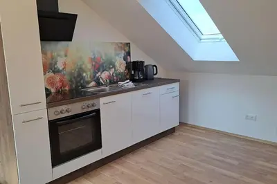 Küche/Küchenzeile in der Unterkunft Neue Ferienwohnung am Ammersee