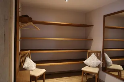 Ein Sitzbereich in der Unterkunft Gästehof Huber