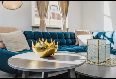 Ein Sitzbereich in der Unterkunft Ferienwohnung Zentrum Erding