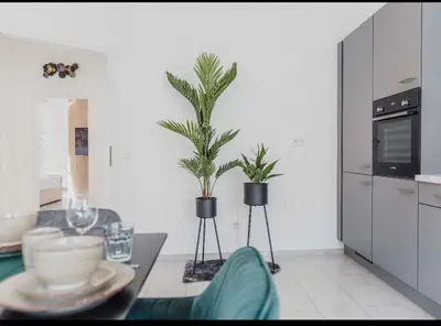 Küche/Küchenzeile in der Unterkunft Ferienwohnung Zentrum Erding