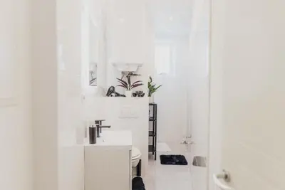Ein Badezimmer in der Unterkunft Ferienwohnung Zentrum Erding
