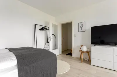 TV/Unterhaltungsangebot in der Unterkunft Global Living - Design Apartments I Terrace I Kitchen I Smart-TV I Parking space I München