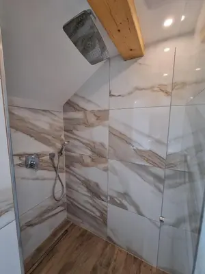 Ein Badezimmer in der Unterkunft Ferienwohnung Bauer