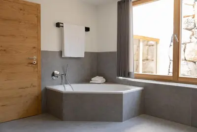 Ein Badezimmer in der Unterkunft Garten Chalet